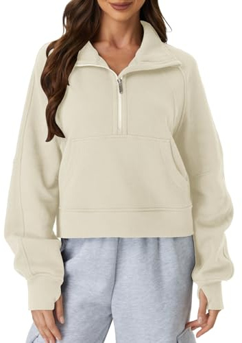 Friptspyg Hoodie Damen Kapuzenpullover aus Samt Fleece Langarm Winter Pullover mit Tasche