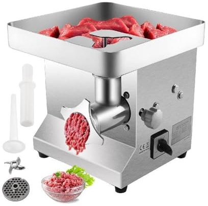 Electric Meat Grinder - 250Kg/H Commercial Food Processor, Heavy Duty Home Mincer and Sausage Filler, Easy to Use for Beginners and Professionals
