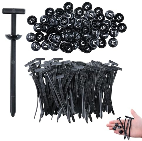 100 piezas de brida universal de nailon, hebilla de invernadero de cable, resistente a los rayos UV y a la intemperie, para cable, automóvil, motocicleta, bricolaje, reparación de coche