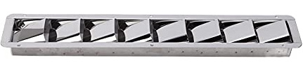 Fockety Persienne de Couverture de Grille à 8 Fentes en Acier Inoxydable pour Bateau, Volets de Grille de Ventilation Marins Adaptés à L'évent, pour les Types de Navires