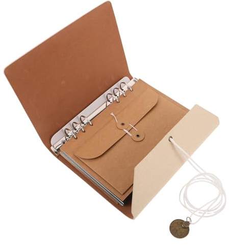 Healvian Album Fotografico Fai da Te Pagine a Fogli Mobili in PU Beige Libro Organizzatore di Immagini per Ricordi di Viaggi Matrimoni e Natale Album Creativo Protezione Laminata per Foto