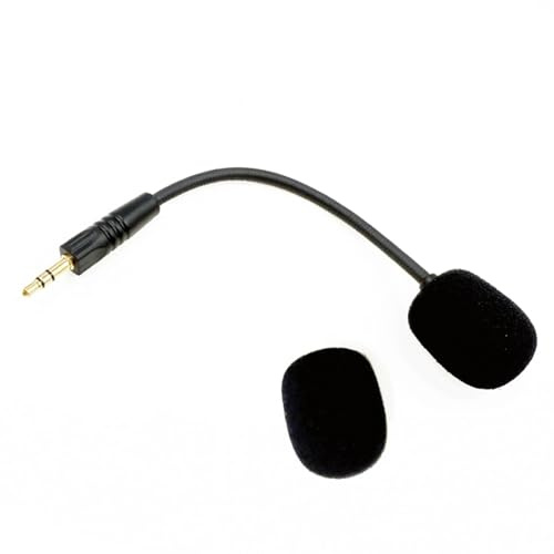 Zktfyshk Micros de rechange pour casque H2002d - En mousse coupe-vent - Prises de 3,5 mm - Captures vocales claires - Boîtier en métal