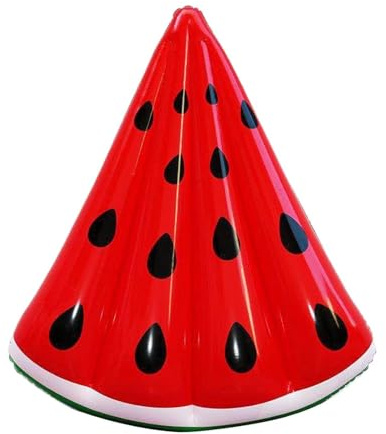 RCGOFOLLOW Erfrischende, aufblasbare Poolliege in Wassermelonenform – Entspannungsaccessoire für sommerliche Outdoor Abenteuer. Aufblasbares Schwimmbett, Liegestuhl, Wasserliege, Poolfloß für Kinder.