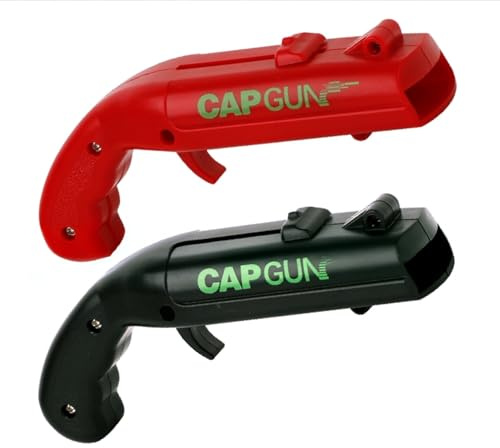 Pistola abridor de botellas de pistola de tapa pistola, abridor de botellas de tiro divertido con juego de tapas, abridor de cerveza divertido regalo para hombres, accesorios de fiesta y bar, tirador