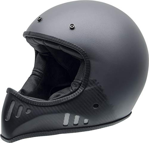 NZI Herren 010270g051m Mad Carbon Offenes Gesicht Motorradhelm, Matt Antrazit, M EU