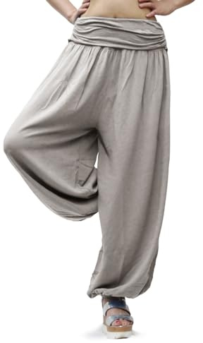 Gloop Pantalons décontractés XXL Sarouel légers pour Femmes Pantalons décontractés Pantalons d'été avec Beaucoup de Motifs 13024