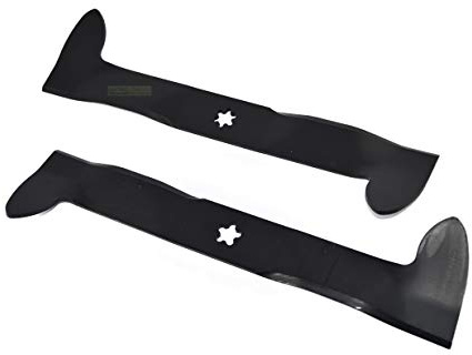 Lot de 2 lames de tracteur tondeuse 46 cm pour BERNARD BL 1336 1436 1536 RB RBA BH RBHA Electrolux Y1292RBB