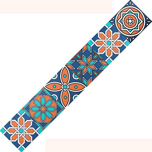 Tapetenbordüre Marokko, selbstklebende Wandaufkleber, Bordüre, abnehmbar, wasserdicht, Tapeten-Aufkleber, Dekoration für Wohnzimmer, Badezimmer, Küche, Fliesen, 20 x 500 cm