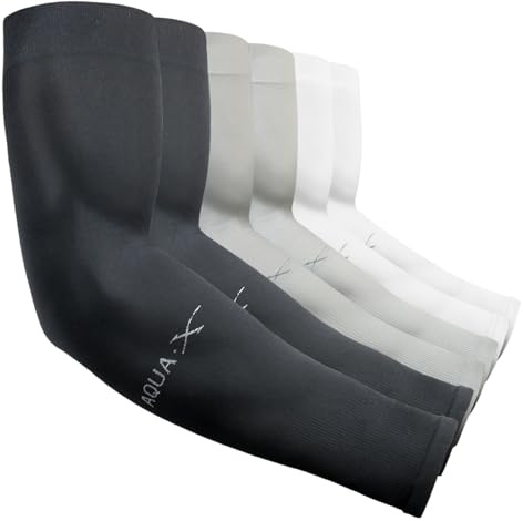 beister Manchon Bras Homme & Femme (3/6),Anti UV Protection UPF 50+ Manche de Bras Avant,Refroidissement Antidérapant Manchette Gaming,Cooling Sport Compression Arm Sleeves pour Cyclisme,Running