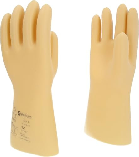 KS Tools 117.0062 Elektriker-Schutzhandschuh mit Schutzisolierung | Größe 12 | Klasse 3 [26.500 V] | weiß