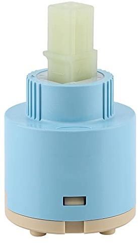 Wasserhahn Cartridge,Keramikkartusche, Keramikscheibenkartusche Wasserhahn Ventil Leitungswasser Mischbatterie Internes Regelventil ABS Blau Praktisch(40mm)