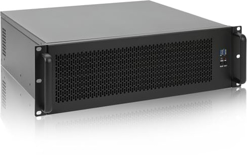 RackChoice 3U rackmount Server Chassis Support Liquid Cooling Compatibility up to Elevated 360mm Radiator Support SFX PSU/ATX/MicroATX/Mini-ITX MB