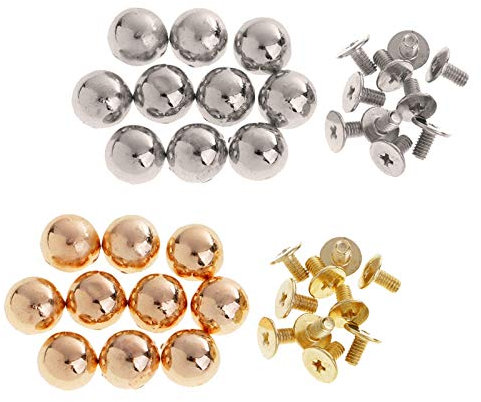 BULINO Puntine for mobili, puntine Puntina da Disegno 20 Pezzi Rivetti a Forma di Fungo Borchie Punte Vite Posteriore for Artigianato in Pelle Elementi di Fissaggio usuali e pratici