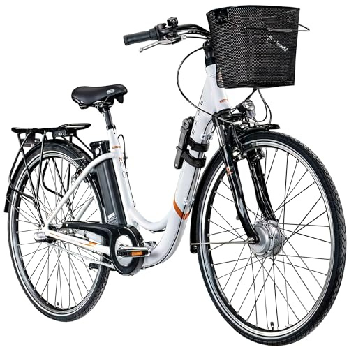 ZÜNDAPP Z510 mit Faltschloss 28 E-Bike Damenfahrrad Retro Citybike