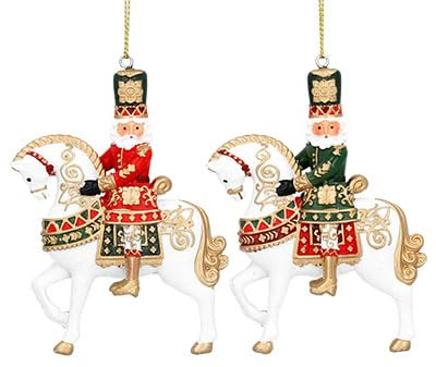 Gisela Graham Nutcracker on Horse Christmas Decorations