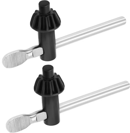 VGOL 2Pcs Carbon Steel Drill Chuck Key 8mm Pilot 11 Teeth 21.4mm Gear Diameter Compatible with Jacobs 3, 34 & 35 Series 14N for 3-16mm Drill Chuck