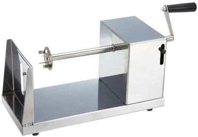 ROGONPDK Affettatrice a spirale per patate e patate, in acciaio inox, a spirale, per uso domestico e ristorante