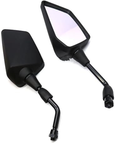 REOKIP Lenkerendenspiegel Für Z750 Z650 Z800 Z900 Er6n Für V&ersys 650 1000 Motorrad-Rückspiegel 10mm Seitlicher Rückspiegel Motorrad Rückspiegel