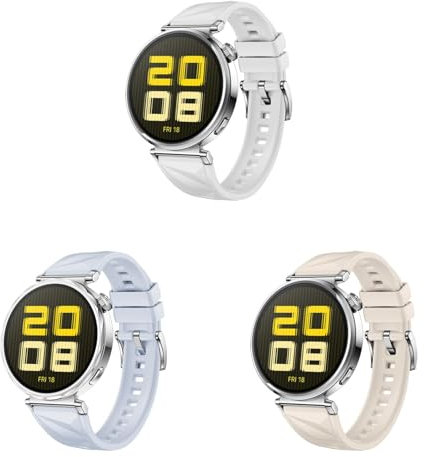 3 Stück Silikone Armbänder Kompatibel mit Huawei Watch GT 5 41mm Armband, 18mm Ersatzarmband Herren Damen Silikonarmband Kompatibel mit Huawei Watch GT 5 41mm Sportarmband