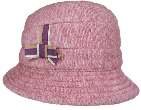 bedacht Netama Damenhut Stoffhut Fischerhut Bucket Hat Wollhut Damen - Made in Italy Winter Herbst-Winter - One Size pink