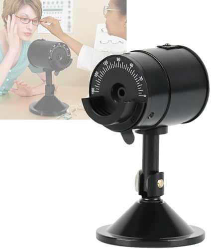 HKFGSHOP Optical Retinoscope Eye Model, Ophthal Moscopy Adjustable Optometry Simulation Eye, Adjustable Viewing Angle, Accurate Reading, for Optometry Teaching Eye Training Practice Tool