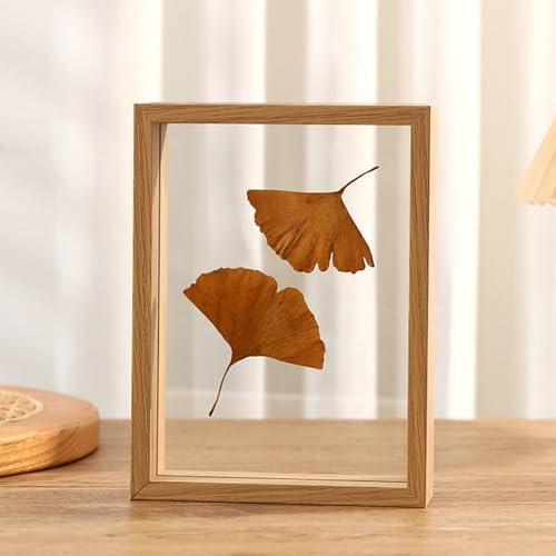 Stfery Fotorahmen 25x20 Holz Glasbilderrahmen für Kinderzeichnungen, Tischplatte, Vertikal