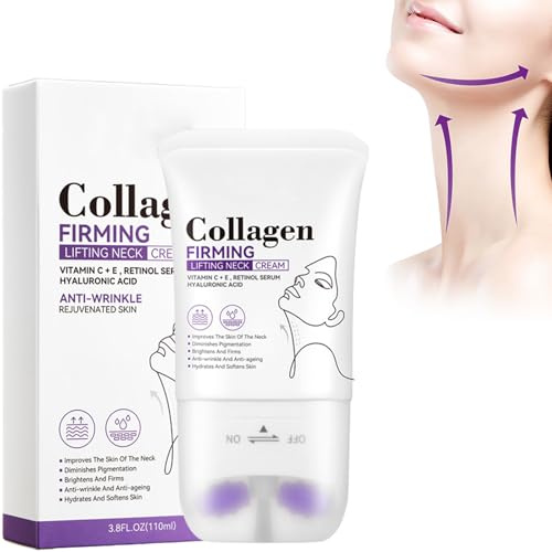 Nackenstraffungscreme, Hautstraffende Lotion für Hals und Körper, Feste schlaffe Haut, Hautstraffung, Straffende Halscreme, Anti Falten Creme Halscreme Doppelkinn Reduzierende Creme Neck cream