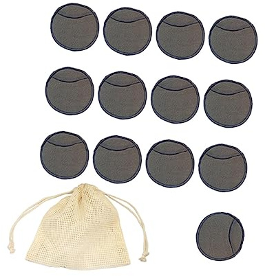 NIYANGLE 14 Piezas Disco Desmaquillante De Fibra De Bambú Reutilizables Para Mujer Alfombrilla Facial Desmaquillante Discos Con Diseño De Dedos Malla De Algodón Para Maquillaje