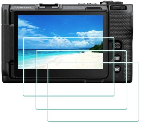 ULBTER Displayschutzfolie Schutzfolie für Nikon ZR Z R Kamera & Blitzschuh-Abdeckung, 9H Härte LCD Gehärtetes Glas Kratzfest Anti-Fingerabdruck Anti-Staub Blasenfrei, 3 Stück | 0,3 mm gehärtetes Glas mit Härtegrad 9H, kratzfest, blasenfrei, staubabweisend