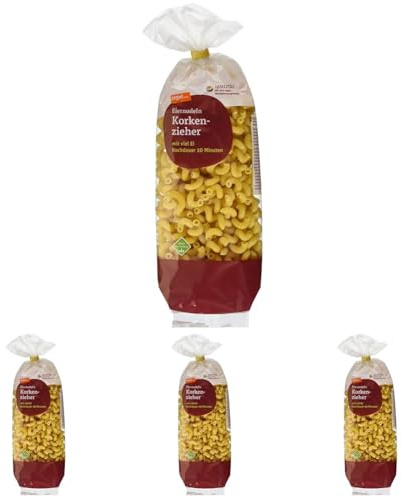 tegut... Eiernudeln Korkenzieher, 1 x 500 g (Packung mit 4)
