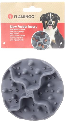 Flamingo Inserto per Ciotola Anti-INGOZZAMENTO WOOPY Grigio Diametro 12CM