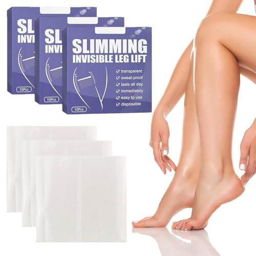 Patch Anticellulite e Serraggio della Coscia,Nastro Di Sollevamento Della Coscia,Patch di Serraggio Anti Cellulite,Contorno Modellante Corpo,Cerotto Rassodante per Gambe (30 Pezzi)