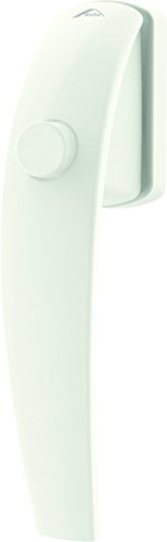 Fenstergriff Roto Swing Druckknopf verkehrsweiß mit Schrauben Vierkantstift 7 x 43 mm