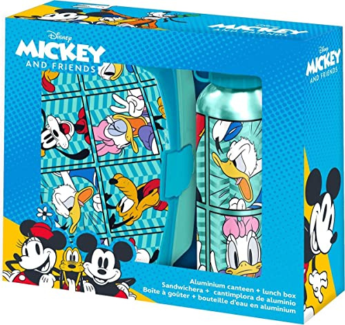 MICKEY MOUSE Set de sandwichera y cantimplora Aluminio