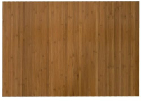 Todiikf Bambusteppich Rechteckig Braun 70x100 cm - Natürliche Bambusmatte für Wohnzimmer Flur und Küche - Strapazierfähiger Teppich Läufer mit Rutschfester Unterseite pflegeleicht