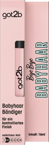 got2b Bye Bye Bye Baby Hair Mascara Brush (16 ml), Baby Hair Fixing Brush Gives a Shiny Finish, Feather-Light and Non-Greasy, Also for on the Go