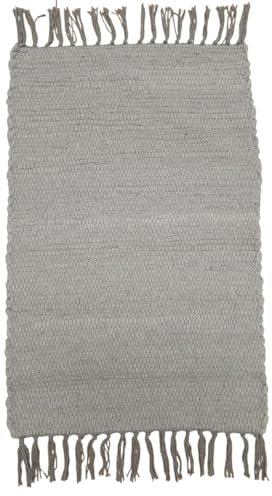 Kottig Fleckerlteppich Handweb Fleckerl Teppich Garmisch Uni 9 Farben 40x60 cm Flicken Teppich (Grau Neu)