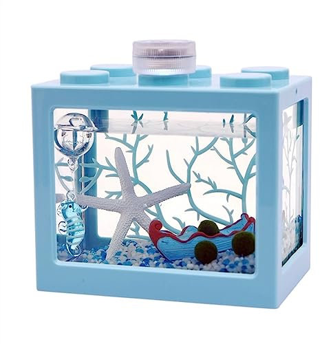 Aquarium Becken for Aquarien mit Algenball, Mikro-Landschafts-Aquarium, Acryl, ökologisches Aquarium, kleine Wasserpflanze, kleines Aquarium Fischtank