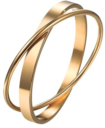 JewelryWe Damen Armreif Edelstahl Armband Herz Wellen Infinity Unendlichkeit Zeichen Kreuz Kreis Armspange Offen Manschettenarmband Geschenk für Frau Freundin Mutter