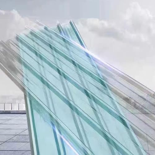 1/3/6/8/10/11/13/15/17 Pcs Daylighting Panels,Roof Panels,Tool Shed Carport Wall Corrugated Roofing Sheets,Heat-Insulating Roofing Tiles,Clear Roof Sheet,Easy to Cut (0.9x1.2m/35x47in,15 pcs)
