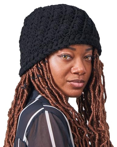 CHARM Herren Mütze aus 100% Baumwolle, handgefertigte gehäkelte Damen Mützen, Skater Slouch Beanie aus grobem Strick, Kufi-Hut für alle Jahreszeiten