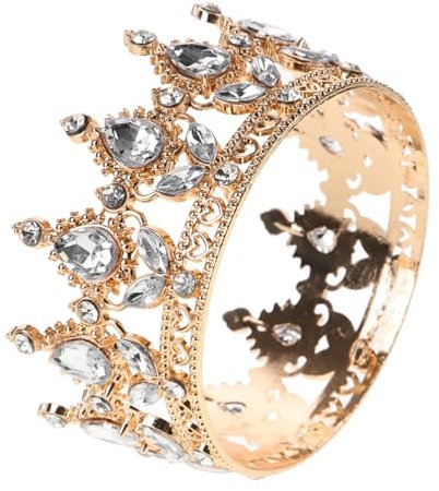 ROMISBABA Shiny Wedding Barocke Rhinestone Krone Für Frauen Eleganter Haarschmuck Für Hochzeiten Partys Und Fotoshootings Komfortable Passform -finish