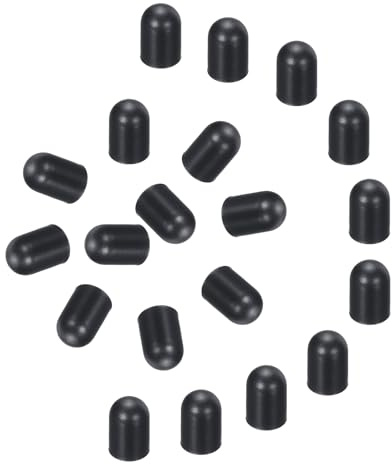 QUARKZMAN 40 Stück Ersatz-Stylus-Stiftspitzen 4,5 mm Leitfähige Kapazitive Touchscreen-Stiftspitzen Silikon-Gummispitzen, Schwarz