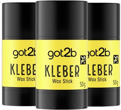GOT2B Lim Wax Stick (3 x 50 g), hårvax för sömnlook på go utan att krita, hårvax skapar långvariga, superstarka stilar i upp till 24 timmar