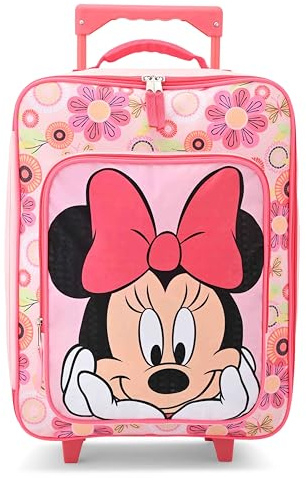 Fast Forward Minnie Mouse Girls Luggage 16 Soft Side Wheeled Pilot Case- Rolling Suitcase 16x12x5