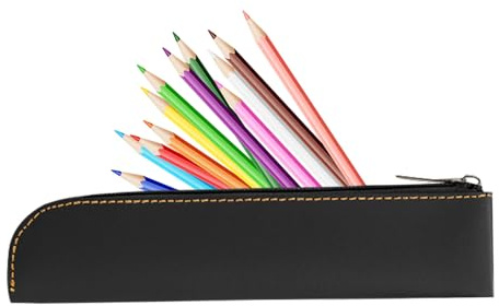 Federmäppchen Dünnes Kugelschreiber Organizer Etui Mit Reißverschluss | Tragbarer Schulbedarf Mit Reißverschluss Für Studenten Und Einfaches Design