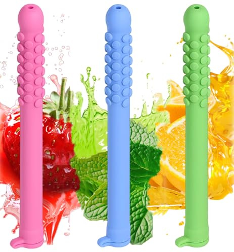 New Portable Aromatherapy for Focus & Respiratory Support,3 Pack Chewable Breathers Sticks, Flavoured Air Inhaler for Focus & Relaxation, Portable Essential Oil Breathe Free Sticks