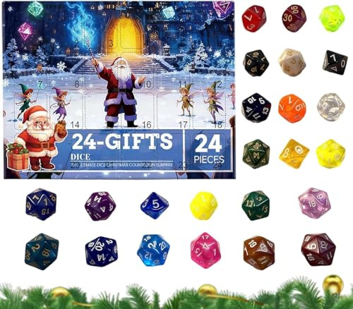 Adventskalender 2025 Würfel Blindbox – Weihnachtscountdown Kalender mit Überraschungswürfeln für Kinder Jungen Mädchen – Lustiger Adventskalender mit Spielwürfeln & Sammelüberraschungen