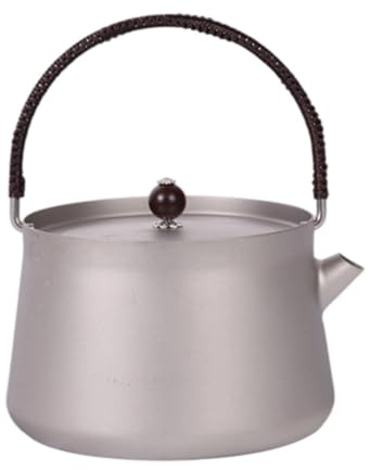 Moliuoly Autocuiseur de voyage en titane pur 800 ml ultra léger pour le camping, le pique-nique et les activités de plein air, compatible avec cuisinière à gaz, réchaud, plaques électriques (non