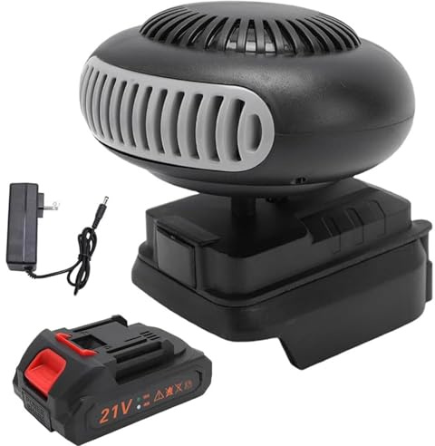 Riscaldatore portatile ricaricabile, riscaldatore a batteria senza fili con riscaldamento rapido, design antiribaltamento, funzionamento silenzioso - Sicuro per auto, ufficio, interni e golf